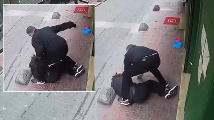 Beyoğlu’nda şok görüntüler! ‘Adam dövdüm’ diyerek teslim oldu