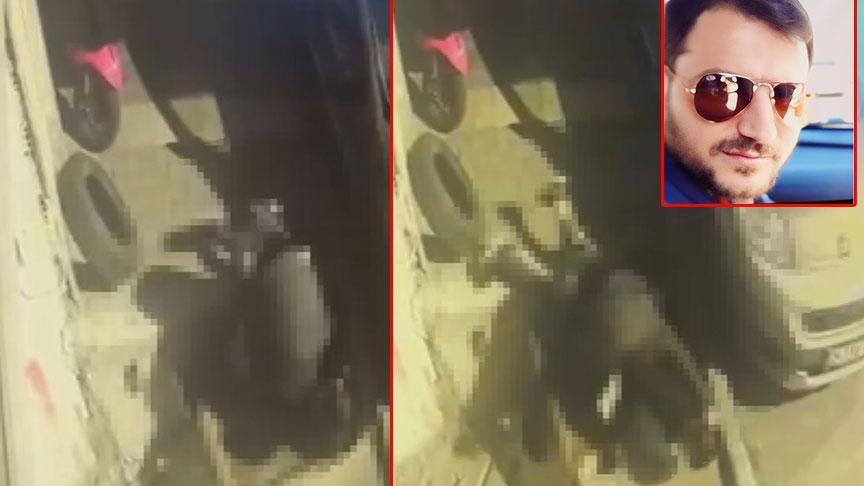 Cinayet anı kameraya takıldı: Sırtından bıçaklayıp başını yere vurdu