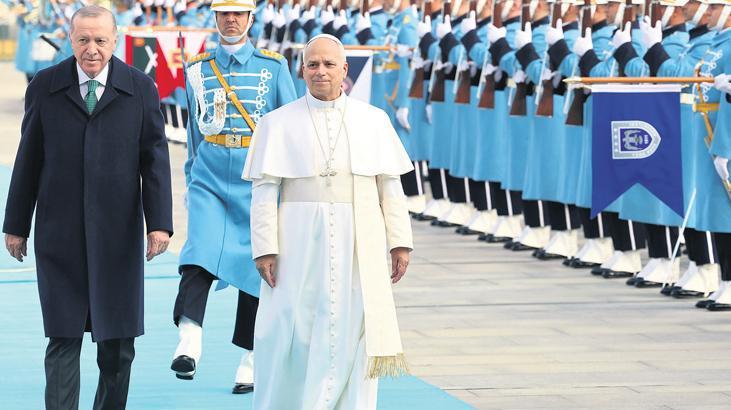 Cumhurbaşkanı Erdoğan Papa 14. Leo’yu Beştepe’de ağırladı: Filistin’e en büyük borcumuz adalettir