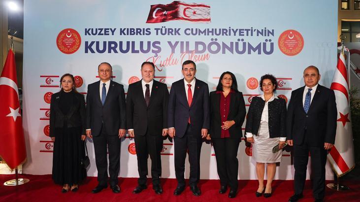 Cumhurbaşkanı Yardımcısı Yılmaz, KKTC Cumhuriyet Meclisi’nde düzenlenen resepsiyona katıldı