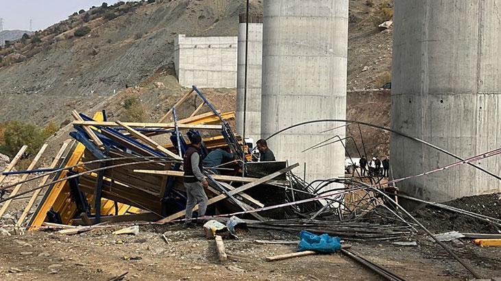 Diyarbakır’da köprü inşaatında iskele çöktü! 4 işçi öldü