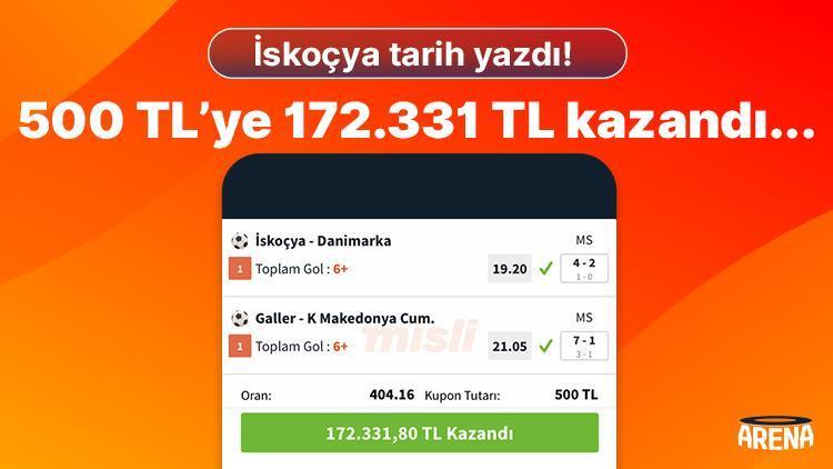 İskoçya tarih yazdı! 500 TL’ye 172.331 TL kazandı…