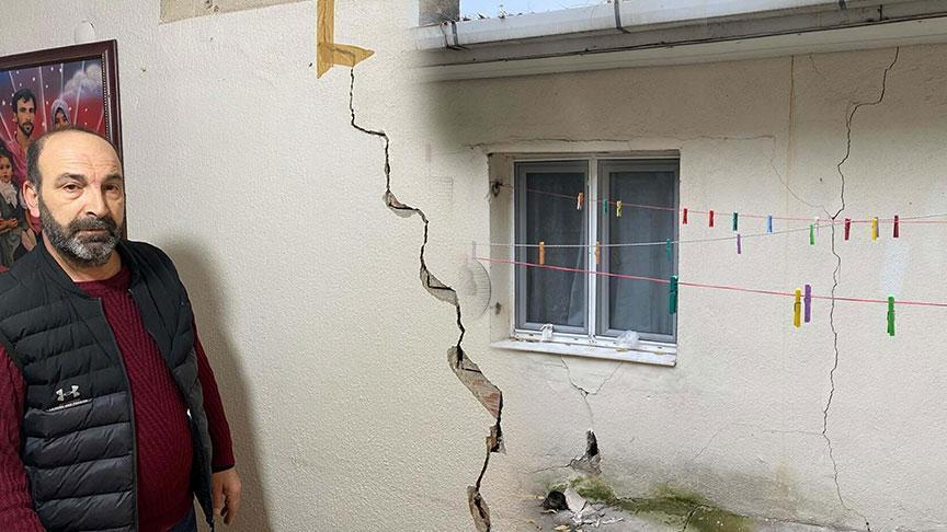 Korku gecesi! Deprem sanıp dışarı çıktılar eve girince şoke oldular: ‘Çatlakları bantla kapatıyoruz’