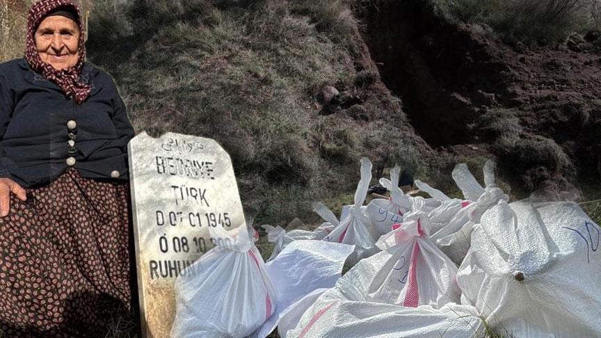 Onlarca kişinin mezarı aşındı! Tüm köy cenaze namazı kıldı