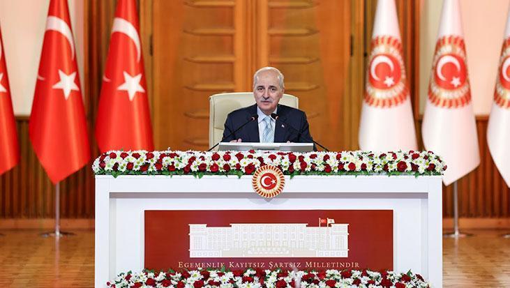 TBMM Başkanı Kurtulmuş: Tarihi sorumluluk ancak çoğulculuk anlayışı içerisinde gerçekleşebilir