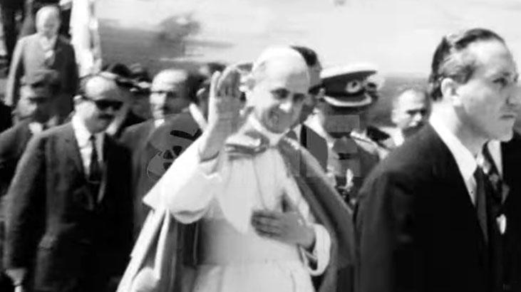 Türkiye’ye ilk Papa ziyaretinin görüntüleri paylaşıldı