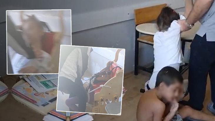 Bursa’da skandal görüntüler! Öğrencileri iple bağlayıp ders işlediler