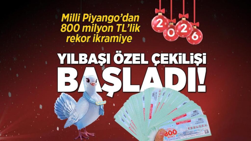 CANLI: Milli Piyango sorgulama! 800 milyon TL’lik büyük ikramiye için nefesler tutuldu
