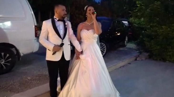 Düğün giriş şarkısı başlarına bele oldu! Görüntüleri milyonlarca kez izlendi