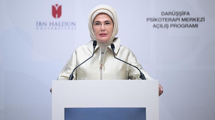Emine Erdoğan, İHÜ İPAM Darüşşifa Psikoterapi Merkezi’nin açılışına katıldı