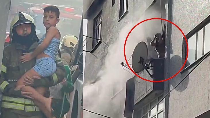 Gaziosmanpaşa’da panik! 4 katlı binada yangın çıktı