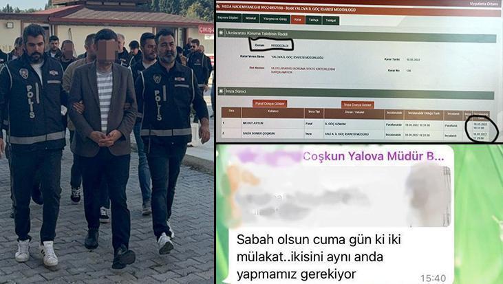 Görevden uzaklaştırılmıştı! Yalova İl Göç İdaresi Müdürünün ‘usulsüz mülakat’ mesajları ortaya çıktı