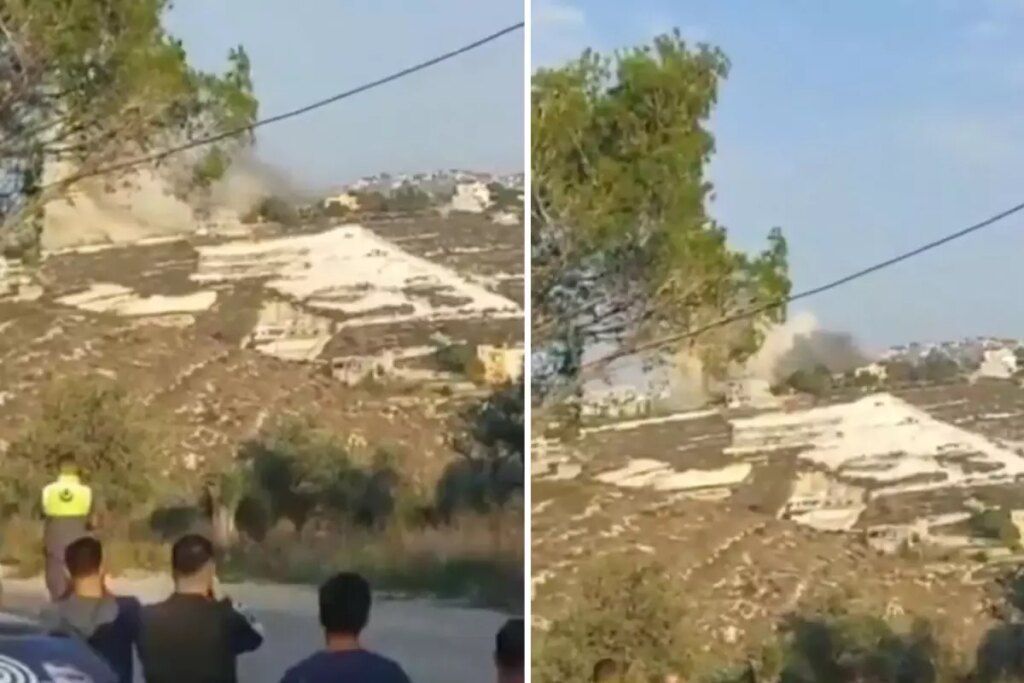 İsrail yine Lübnan’ı vurdu! İşte bölgeden gelen ilk görüntüler