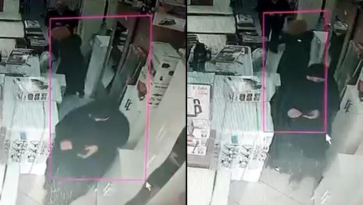 Mağazada şaşkına çeviren taktik! Saç düzleştiriciyi çarşafa sarıp çaldılar