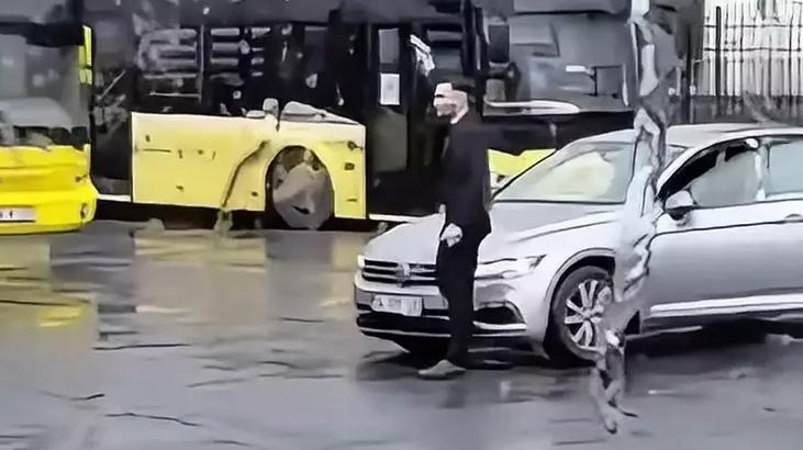 Şişli’de İETT durağında havaya ateş açan şüpheli yakalandı