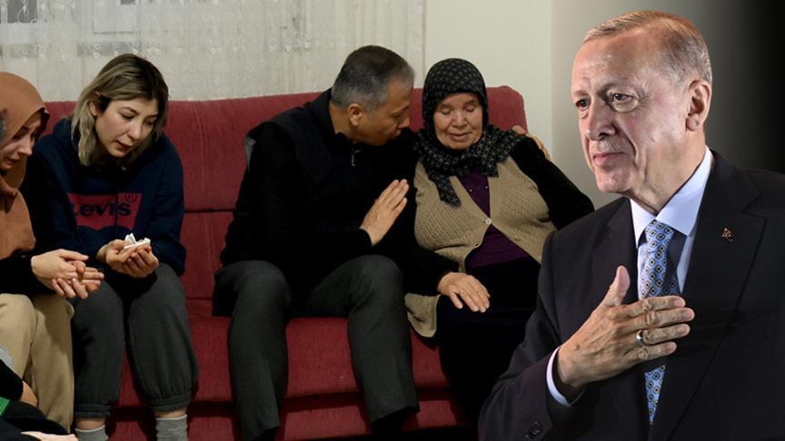 Cumhurbaşkanı Erdoğan’dan şehit ailesine taziye telefonu