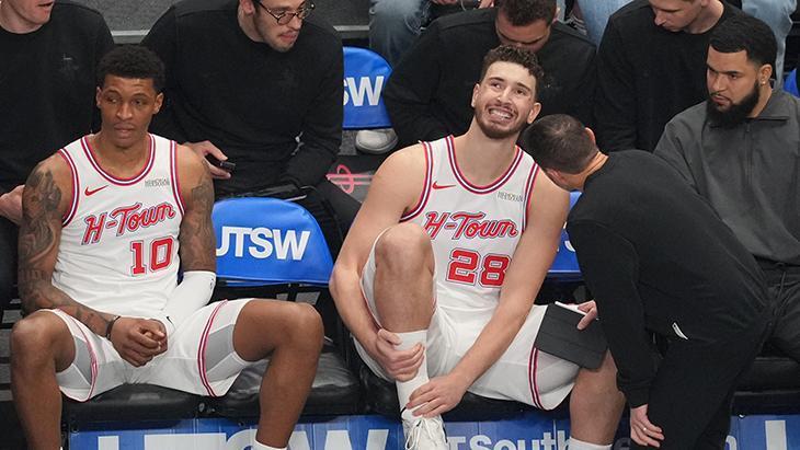 NBA’de Houston Rockets’a Alperen Şengün şoku! Maça devam edemedi