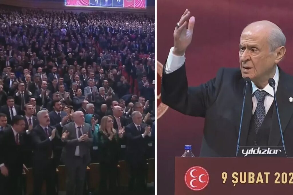 Bahçeli’den salonu ayağa kaldıran sözler! Hep bir ağızdan o sloganı attılar