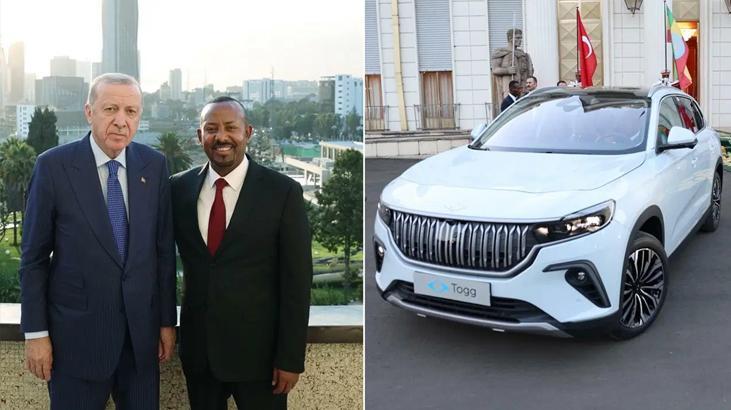Cumhurbaşkanı Erdoğan Etiyopya Başbakanı Ahmed’e TOGG hediye etti