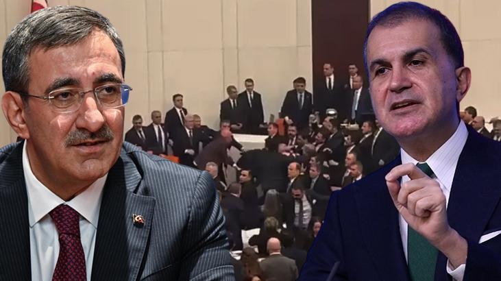 Cumhurbaşkanı Yardımcısı Cevdet Yılmaz ve AK Parti Sözcüsü Ömer Çelik’ten CHP’ye tepki: Provokatif yaklaşım