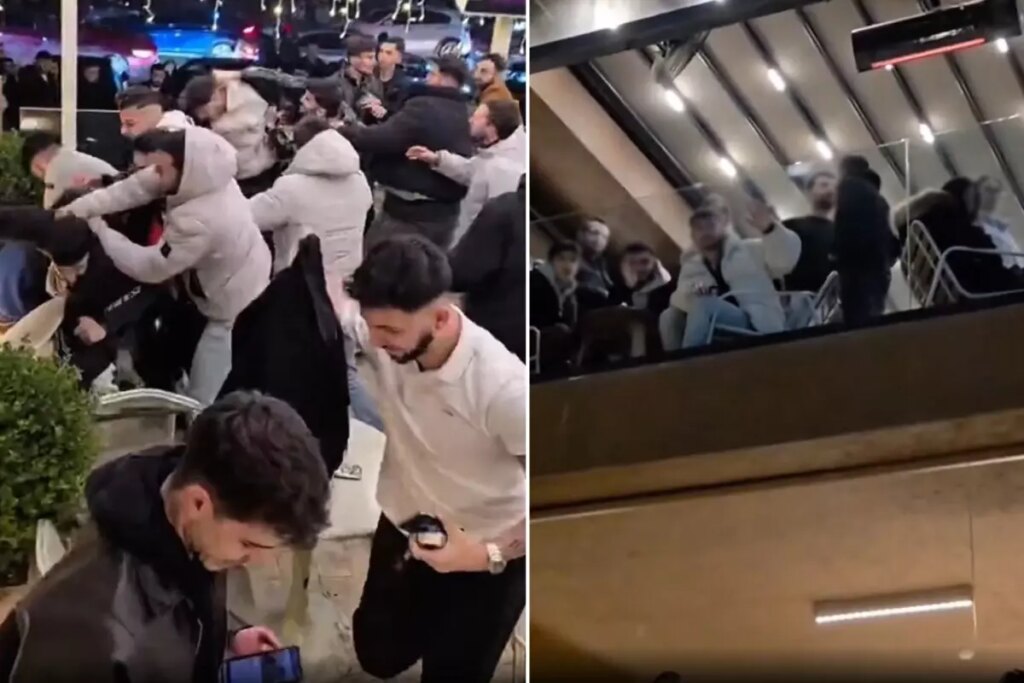 Kafeyi savaş alanına çeviren kavga! Kahve içerik izlediler