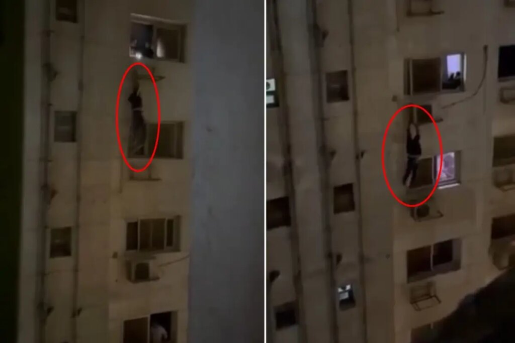 Örümcek adam değil! Haline acıyıp yardım için bakın nasıl seslendiler