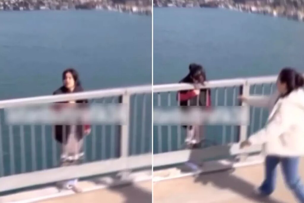 Taksiden inip korkuluklara koştu, vatandaşların yardım çabası yürekleri burktu