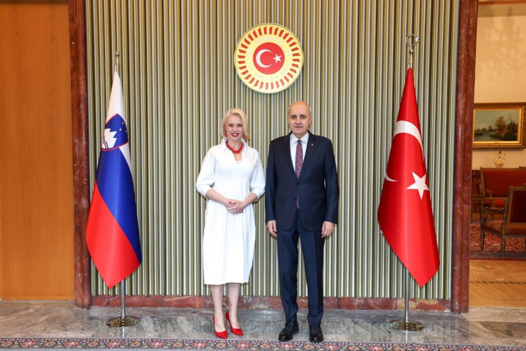TBMM Başkanı Kurtulmuş, Slovenya Meclis Başkanı Zupančič ile görüştü