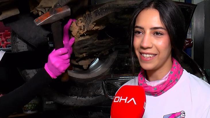 Türkiye’de ilk ve tek kadın! Çıkan sesten arızaya çözüyor