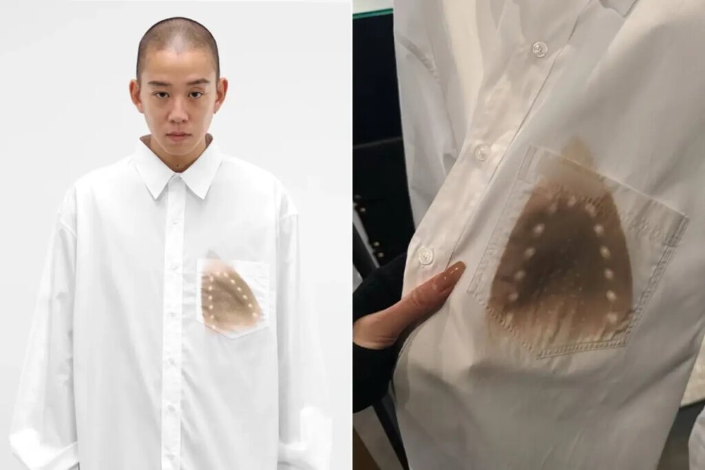 “Ütü yanığı” baskılı gömleğin fiyatı dudak uçuklattı