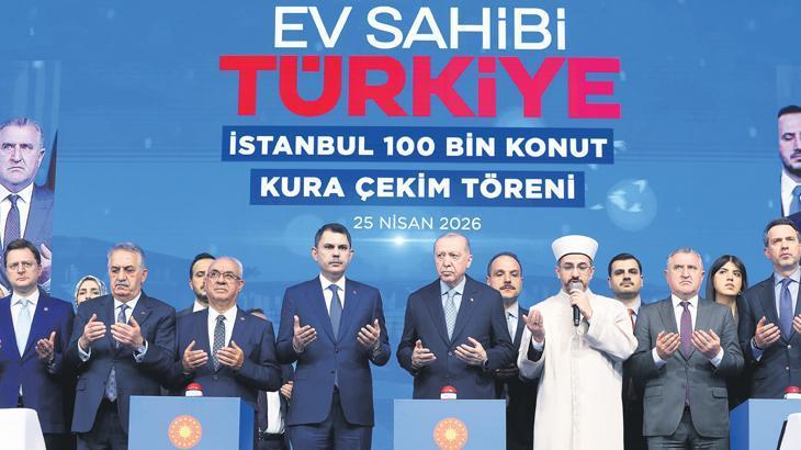 100 bin konutun kura çekimi başladı: ‘İstanbul’da çözüm kentsel dönüşümdür’