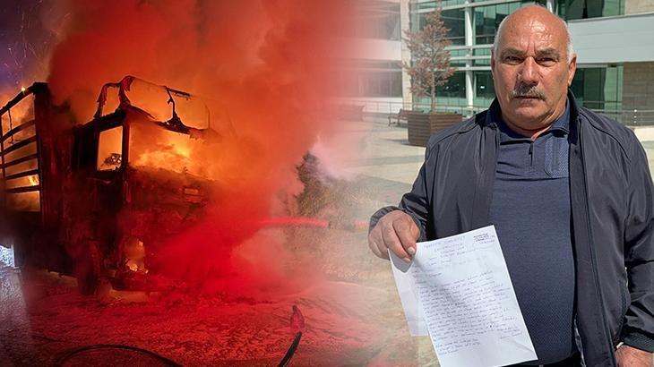 Alev topuna dönen TIR’dan atlayarak kurtuldu: 4 saat önce tamir ettirdim