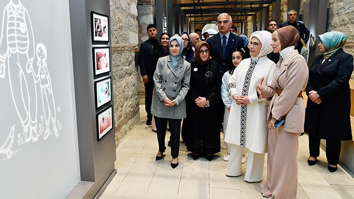 Emine Erdoğan, Rami Çocuk ve Sanat Bienali’nin açılışına katıldı