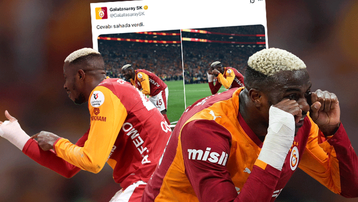 Galatasaray’dan Fenerbahçe’ye Osimhen göndermesi!