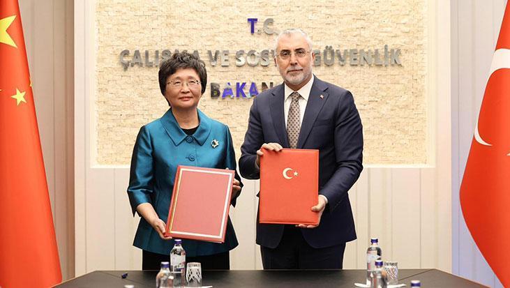 Türkiye ile Çin arasında imzalar atıldı! İstihdam, çalışma ve sosyal güvenlik alanlarında işbirliği