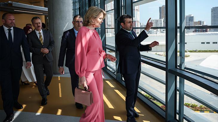 Belçika Kraliçesi Mathilde Baykar’ı ziyaret etti