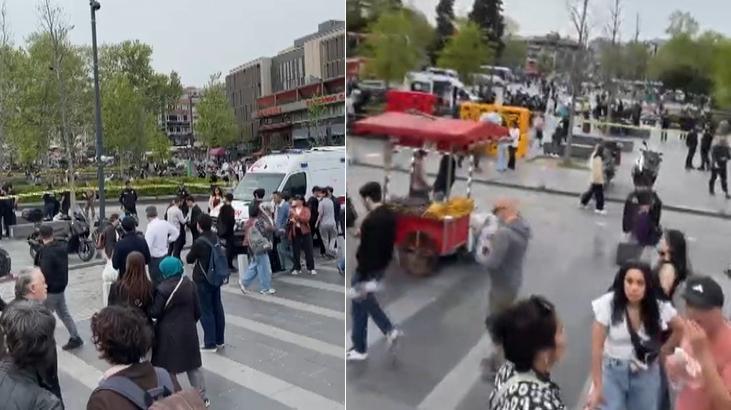 Beşiktaş’ta palalı saldırgan dehşet saçtı! Polis bacağından vurarak durdurdu; 4 yaralı