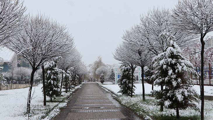 Fotoğraflar bugün çekildi! Mayıs ayında kar sürprizi… Kent merkezi bembeyaz