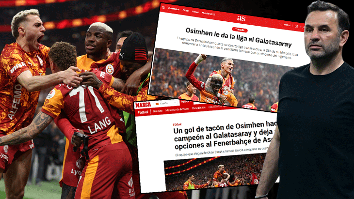 Galatasaray’ın şampiyonluğu Avrupa’yı salladı! ‘Okan Buruk’un başlattığı hanedanlık devam ediyor’