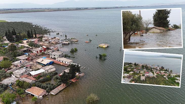 Hatay’da boş kalan baraj taştı! Köyler suya gömüldü