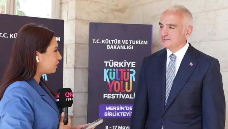 Kültür ve Turizm Bakanı Mehmet Nuri Ersoy CNN TÜRK’te! Mersin’de Kültür Yolu Festivali başlıyor