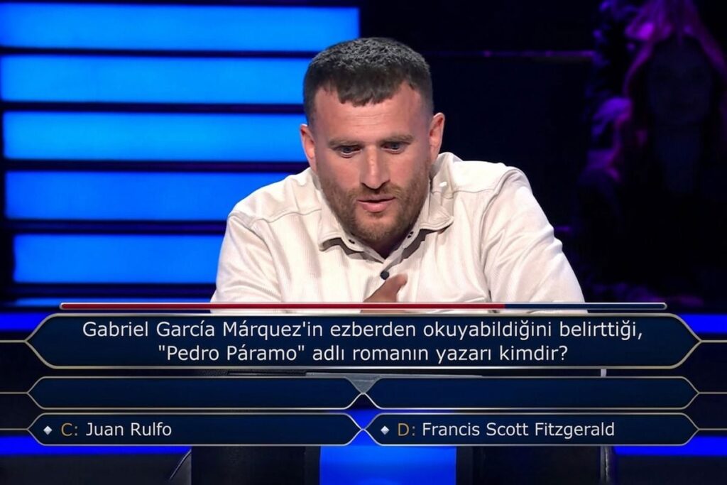 Milyoner’de renkli anlar: 50 bin TL’lik soruya “o piti piti” yaparak yanıt verdi