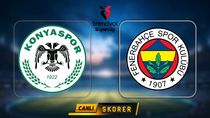 SON DAKİKA | Süper Lig’de Konyaspor-Fenerbahçe maçı