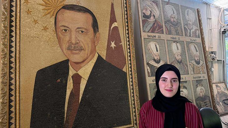 Suriyeli sanatçılar, Cumhurbaşkanı Erdoğan’ın portresini yaptı! Tam 100 bin mozaik kullanıldı