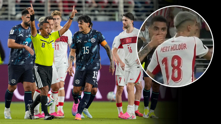Türkiye – Paraguay maçında ortalık karıştı! Yeni kırmızı kart kuralı ilk kez uygulandı