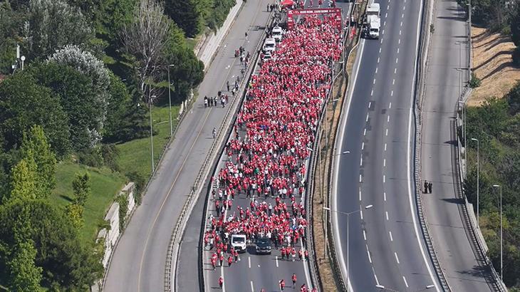15 Temmuz Demokrasi ve Şehitleri Anma Yürüyüşü: Unutmayacağız, unutturmayacağız