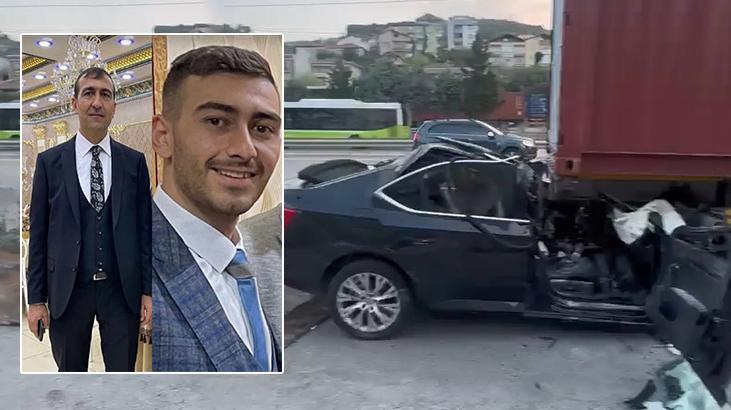 Baba ile oğlunun feci ölümü! Otomobil, TIR’ın altına girdi