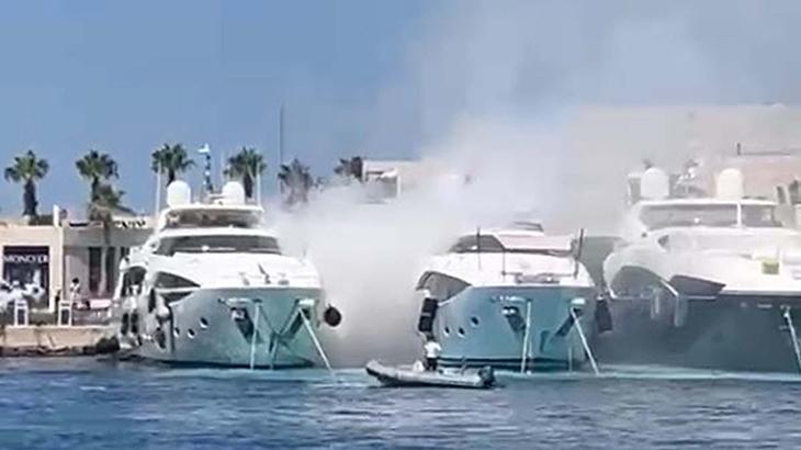 Bodrum Marina’da lastik botta patlama! 1 yaralı