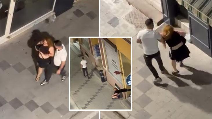 Kolundan tutup zorla götürmek istedi! Silivri’de eski eş kabusu kamerada: Beni öldürecek, yardım edin