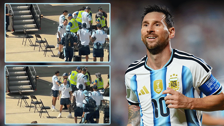 Lionel Messi’nin üstü arandı, gülerek tepki verdi!